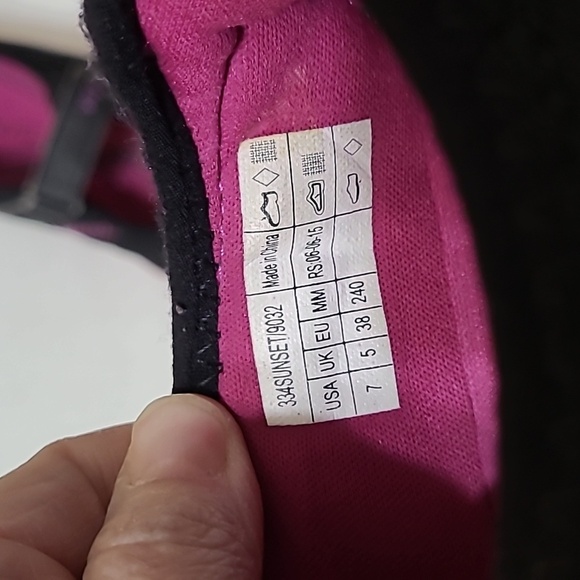 Vionic Sunset Black and Pink Mary Jane Walking Shoes size 7 - Picture 6 of 8